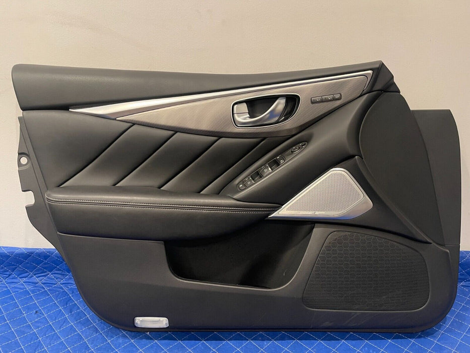 2017 INFINITI Q50 RED SPORT FRONT DRIVER LEFT DOOR PANEL ASSEMBLY OEM *SCUFFS