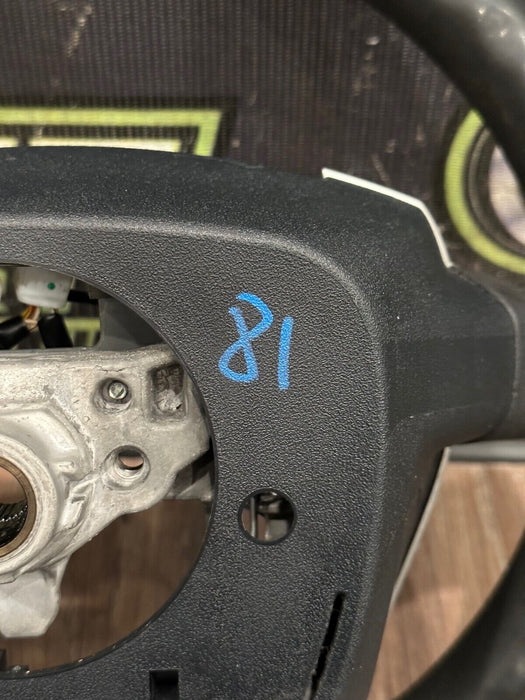 2014 TOYOTA PRUIS V BLACK LEATHER STEERING WHEEL OEM *WEAR* (READ DESCRIPTION)