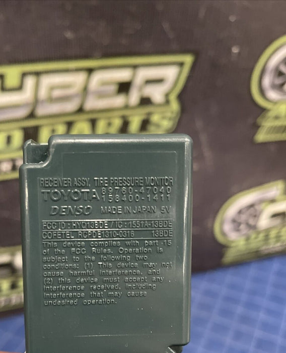 2014 TOYOTA PRIUS V TIRE PRESSURE MONITER SENSOR RECEIVER MODULE 89760-47040