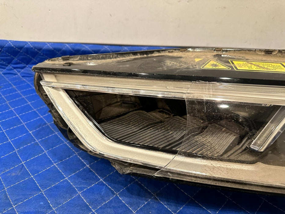 2018 AUDI R8 FRONT DRIVER LEFT LED HEADLIGHT OEM *DAMAGED* NO MODULES INCLUDED