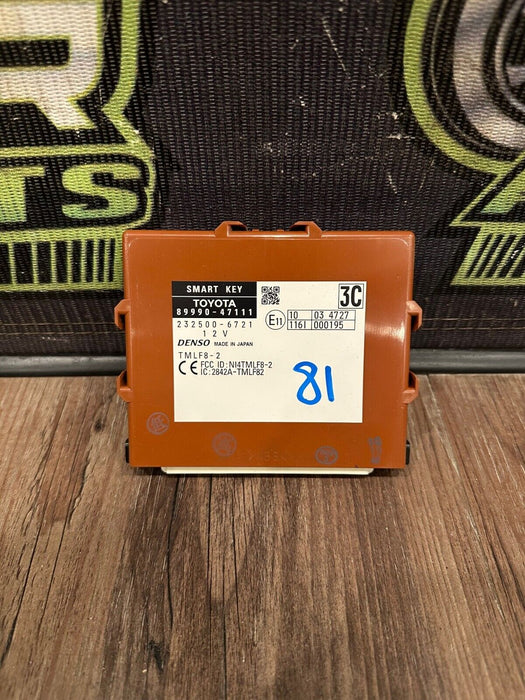 2014 TOYOTA PRUIS V SMART KEY KEYLESS ENTRY CONTROL MODULE OEM 89990-47111