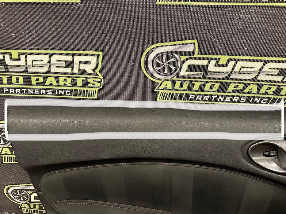 2018 NISSAN 370Z NISMO DRIVER LEFT DOOR PANEL W GUN METAL GREY HANDLE OEM *READ