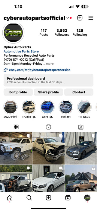 2017 DODGE RAM 3500 DIESEL 6.7L ENGINE INTERCOOLER