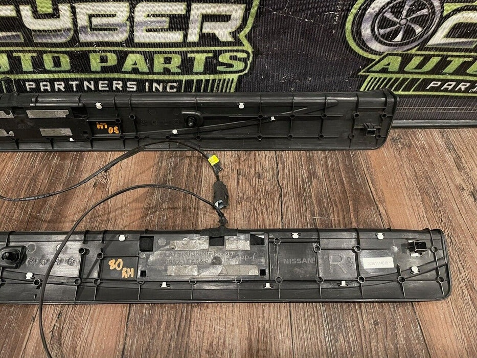 2018 NISSAN 370Z NISMO LEFT RIGHT ILLUMINATED KICK PLATES W/ HARNESS OEM (READ
