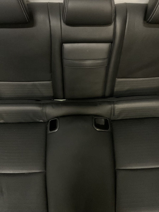 2014-2017 INFINITI Q50 RED SPORT REAR BACK SEAT OEM BLACK LEATHER