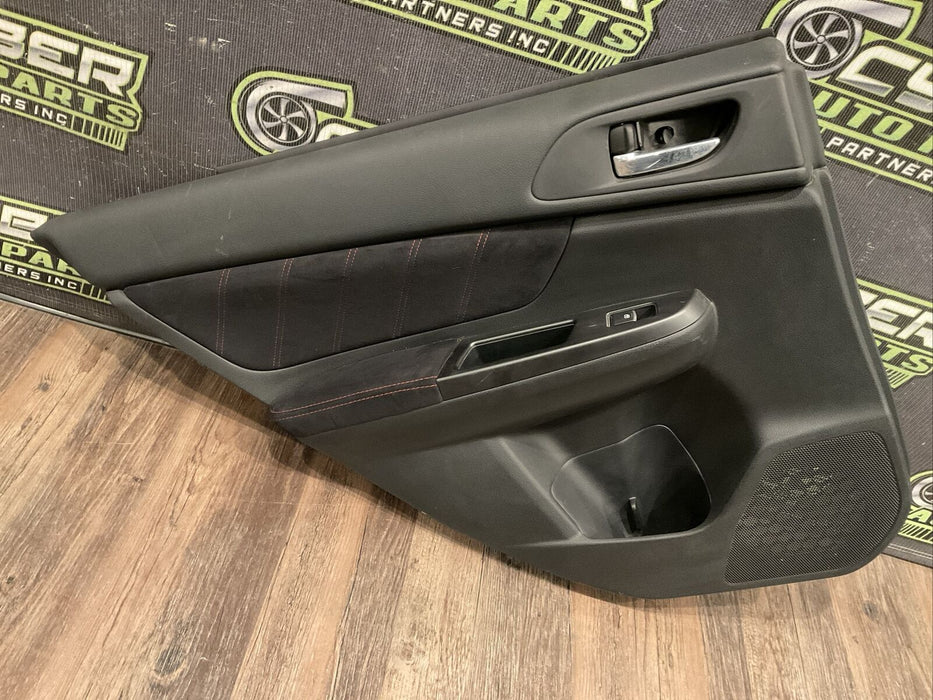 2015-2019 SUBARU WRX STI REAR LEFT DOOR PANEL OEM~MINOR WEARS~