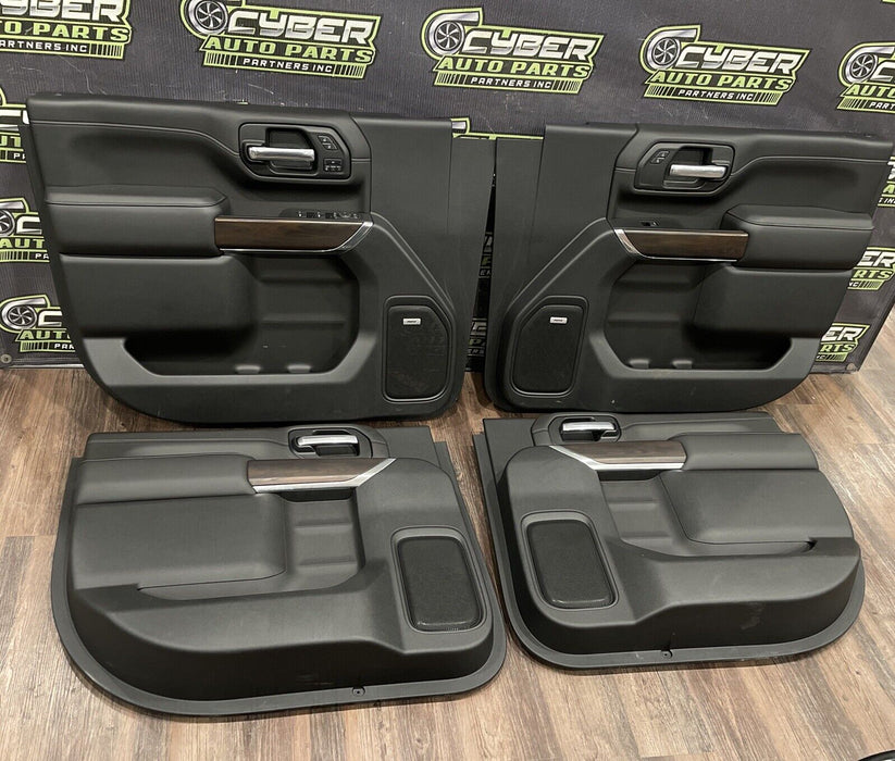 2020 2021 2022 GMC SIERRA SLT 2500 3500 INTERIOR DOOR PANELS SET OEM