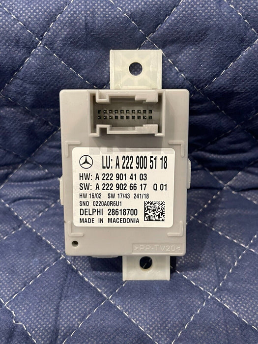 2019 MERCEDES-BENZ E63S AMG CONTROL UNIT MODULE OEM 222 900 51 18