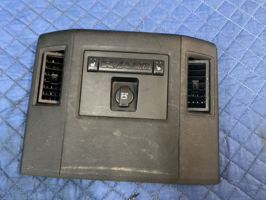2017 DODGE RAM 2500 3500 LARAMIE CENTER CONSOLE BACK PANEL OEM ~COSMETIC WEARS~