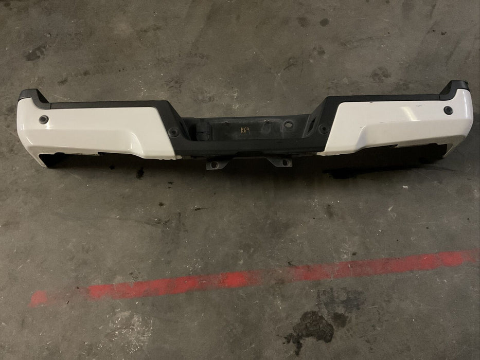 2020+ FORD F250 F350 F450 PLATINUM REAR WHITE BUMPER OEM~MINOR COSMETIC WEARS~