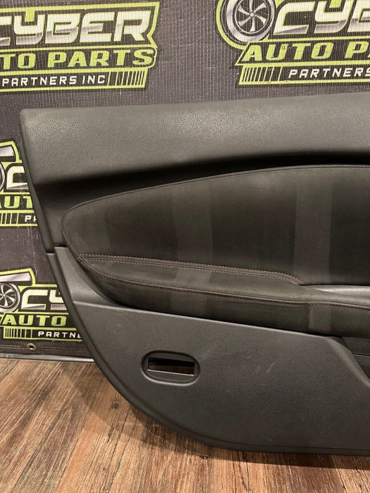 2018 NISSAN 370Z NISMO DRIVER LEFT DOOR PANEL W GUN METAL GREY HANDLE OEM *READ