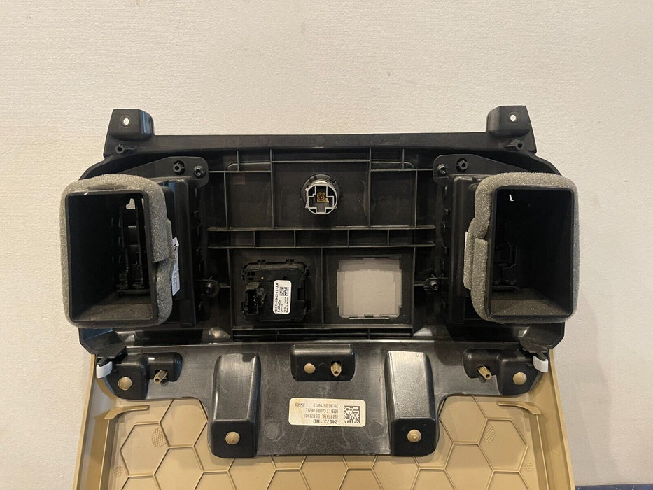 2017-2019 FORD F250 F350 F450 LARIAT TAN REAR CENTER CONSOLE END CAP PANEL OEM