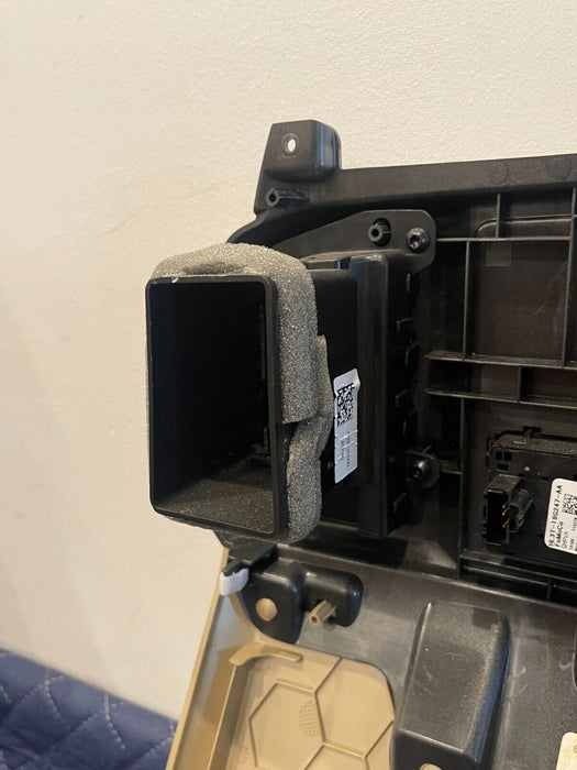 2017-2019 FORD F250 F350 F450 LARIAT TAN REAR CENTER CONSOLE END CAP PANEL OEM