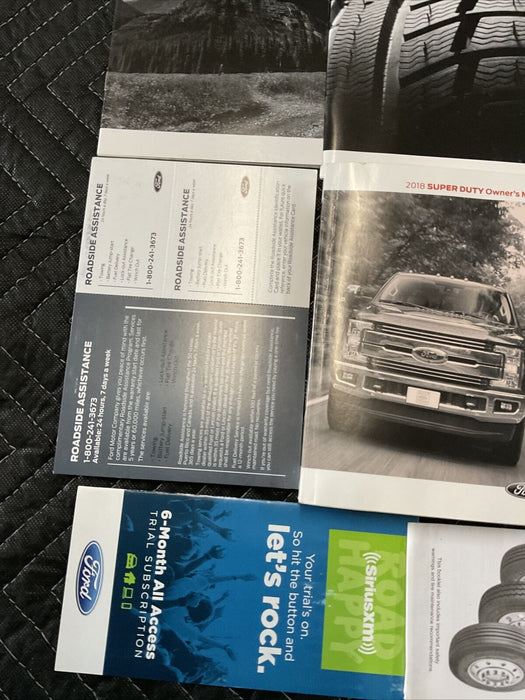 2018 FORD F250 F350 F450 OWNERS MANUAL BOOK OEM