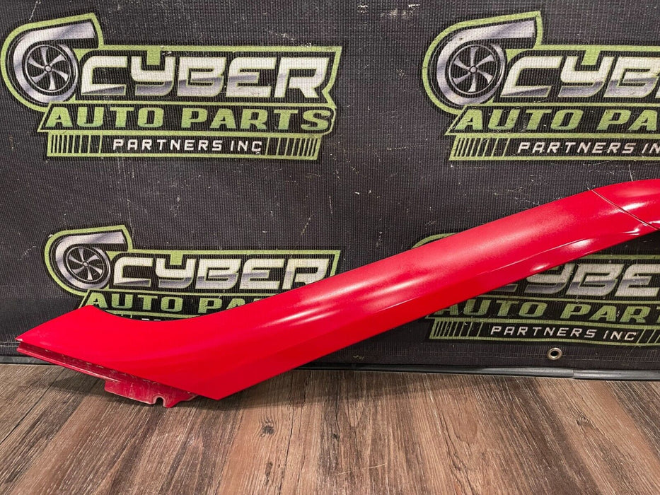 2017 NISSAN 370Z NISMO DRIVER LEFT ROOF A PILLAR OEM (SOLID RED A54) *SUN DAMAGE