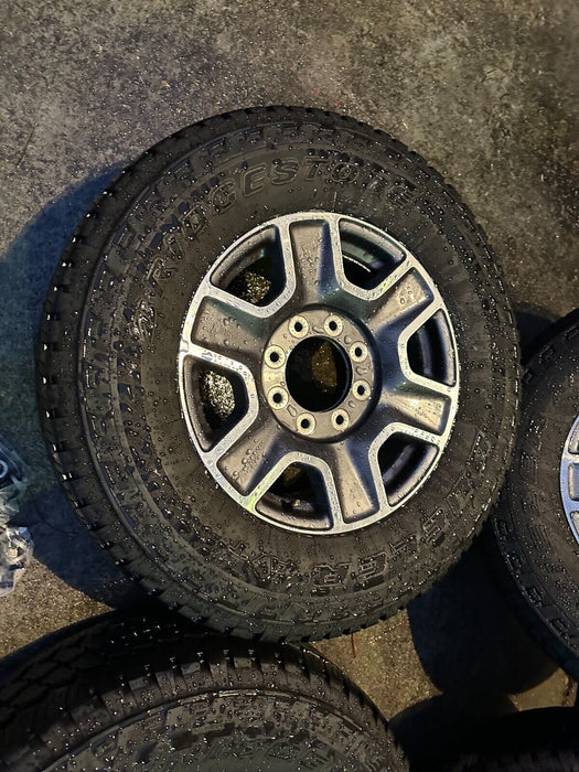 2023 FORD F250 8X170 OEM WHEELS 18" RIMS BRIDGESTONE TIRES TAKE OFFS LIKE NEW