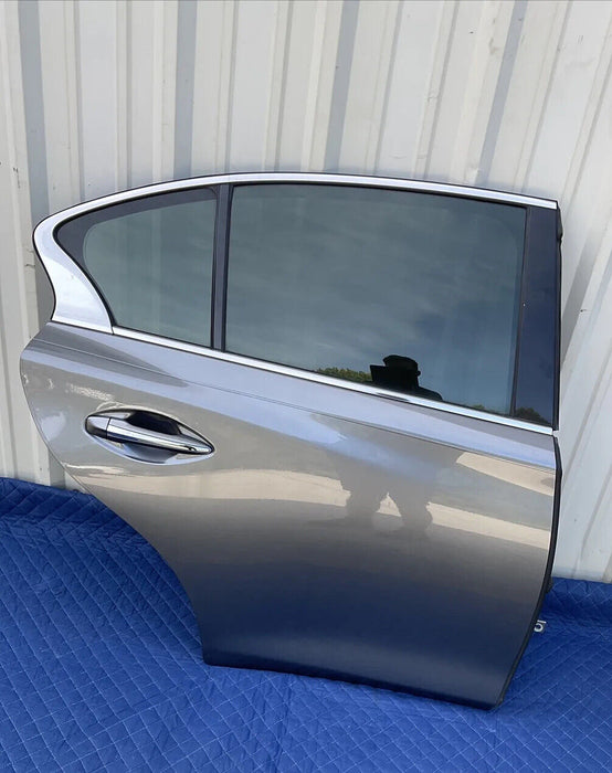 2014-2017 INFINITI Q50 RED SPORT REAR PASSENGER RIGHT DOOR GREY METALLIC~DENT~