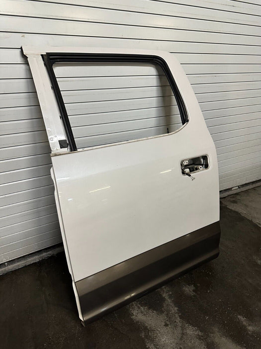 2017 FORD F250 F350 F450 KING RANCH REAR DRIVER DOOR METALLIC WHITE / CARIBOU