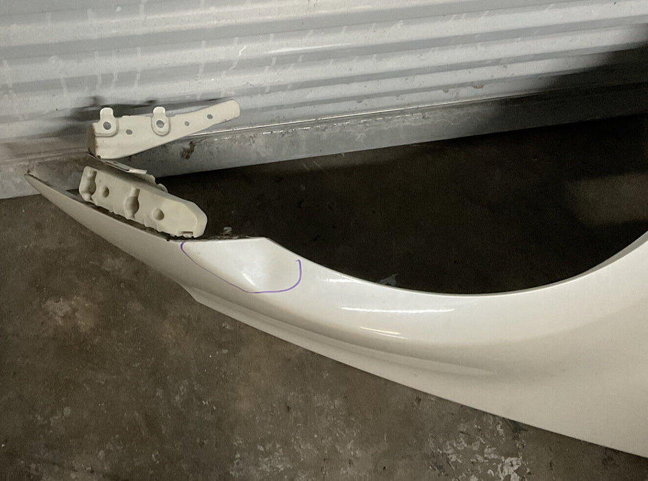 2014 NISSAN 370Z NISMO FRONT PASSENGER RIGHT FENDER PEARL WHITE OEM~DENT~