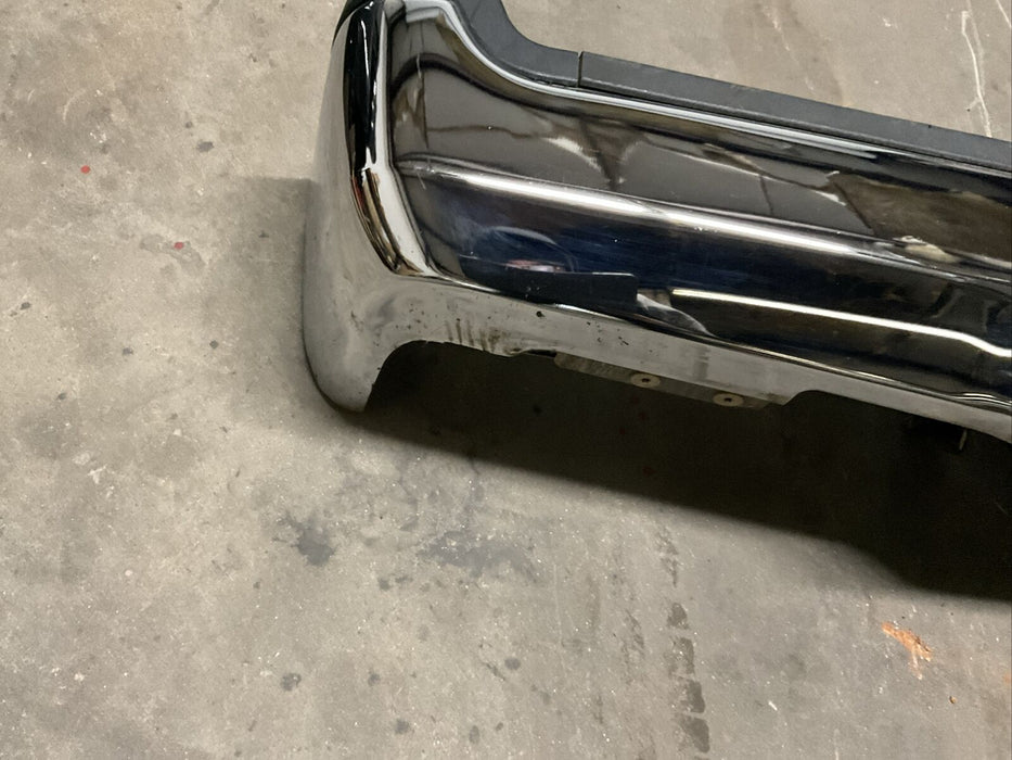 2017 2018 2019 FORD F250 F350 F450 CHROME REAR BUMPER W/O PARKING SENSORS OEM