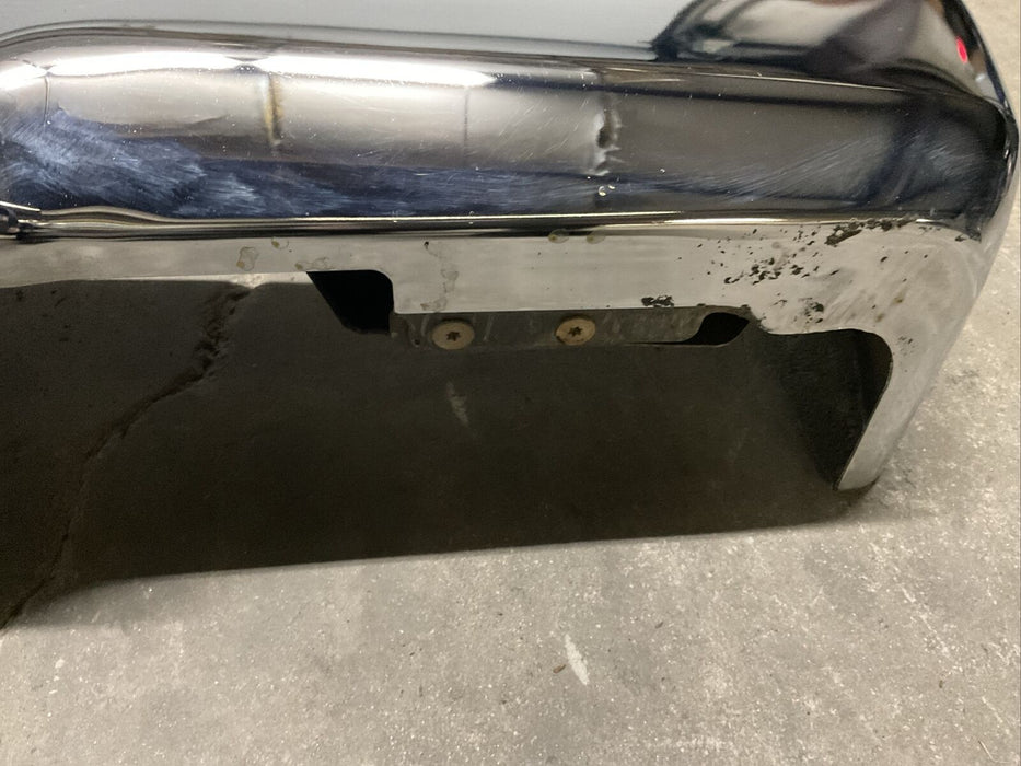 2017 2018 2019 FORD F250 F350 F450 CHROME REAR BUMPER W/O PARKING SENSORS OEM