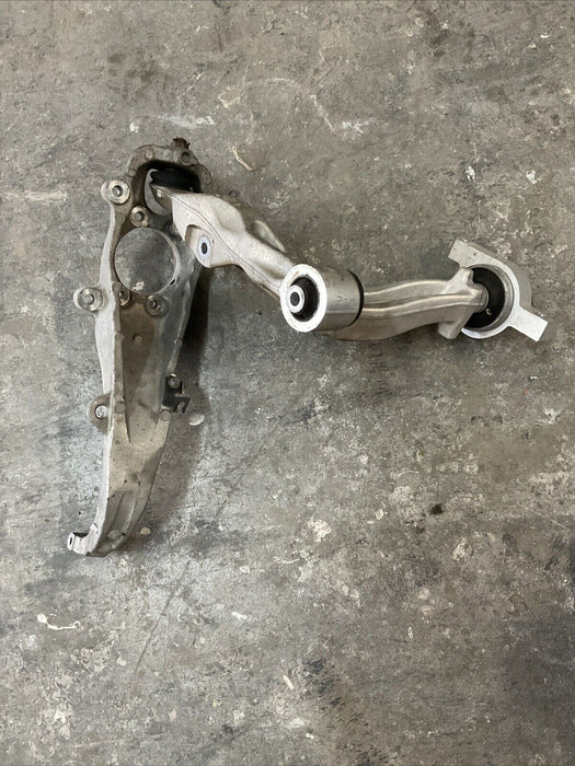 2015 NISSAN 370Z FRONT LEFT SPINDLE KNUCKL W/ LOWER CONTROL  ARM OEM