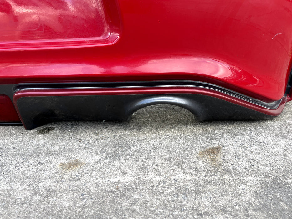 2017 NISSAN 370Z NISMO RED REAR BUMPER SOLID RED A54 OEM *HEAT DAMAGE/SCRATCHES*