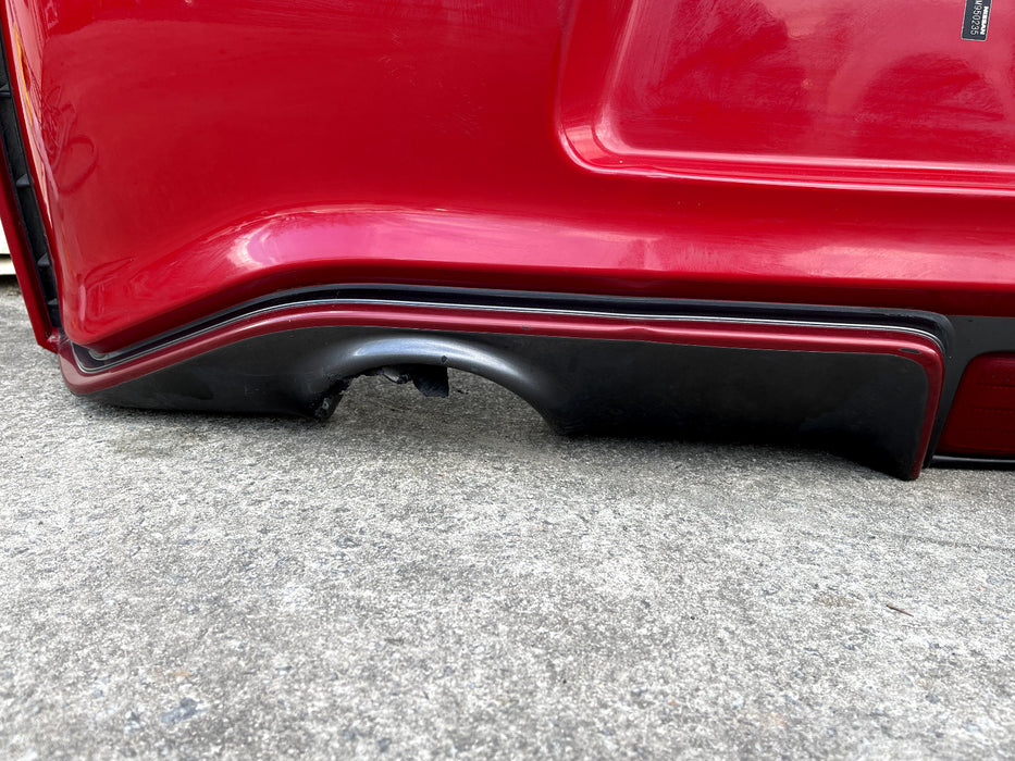 2017 NISSAN 370Z NISMO RED REAR BUMPER SOLID RED A54 OEM *HEAT DAMAGE/SCRATCHES*