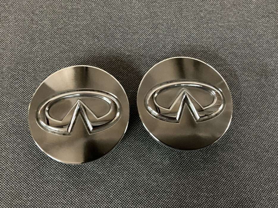 2013 INFINITI JX35 PAIR HUB CAP WHEEL CENTER CAP OEM 40343-5P215