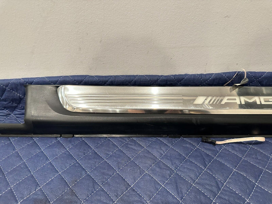 2017 MERCEDES-BENZ C63 AMG W205 FRONT DRIVER LEFT SCUFF PLATE TRIM OEM