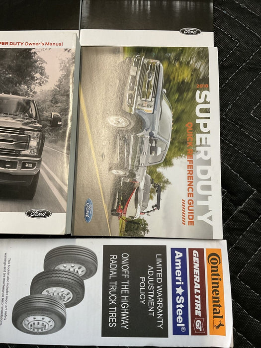 2018 FORD F250 F350 F450 OWNERS MANUAL BOOK OEM