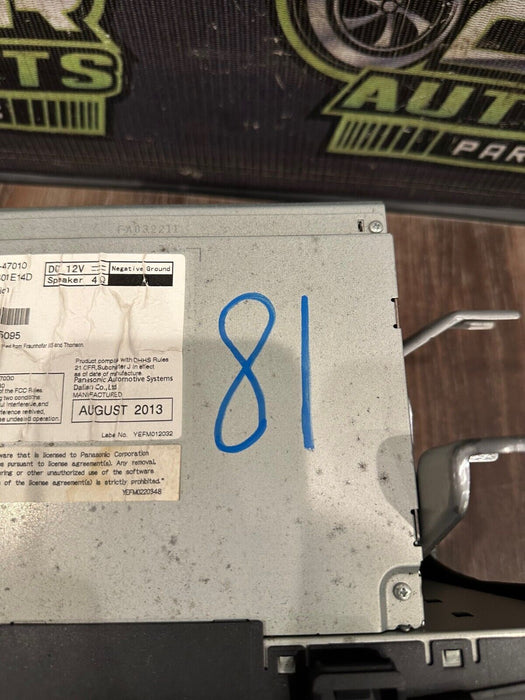 2014 TOYOTA PRUIS V NAVI SCREEN & RADIO HEAD UNIT ASSEMBLY OEM 86140-47010 *READ