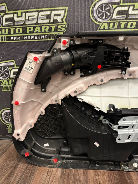 2018 NISSAN 370Z NISMO DRIVER LEFT DOOR PANEL W GUN METAL GREY HANDLE OEM *READ